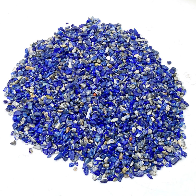 Natürlicher Lapislazuli Rohstein in Blau als Dekoration, unregelmäßige Chips in 1–5 mm Größe, 50 g - Bild 5