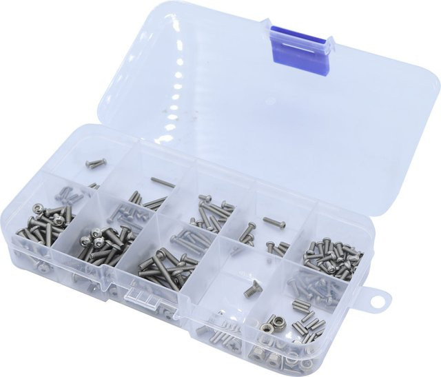 FACSNY Edelstahl Sechskantschrauben und Muttern Set in Silber und Grau für 1/18 RC Crawler TRX4M Upgrade-Teile - Bild 1