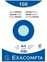 Exacompta Karteikarten DIN A4 blanko weiß - Bild 1