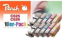 Canon PI100-309 Tintenpatronen Set 10er-Pack für Canon Pixma IP, MG und MX Serien in Schwarz, Cyan, Magenta und Gelb - Bild 1