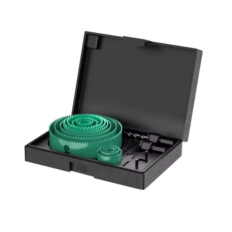 BAOLIAN Lochsägen-Set mit Metallkern in Grün für Holzbearbeitung, bestehend aus Sägebechern und Bohrern in den Größen 19–64 mm, 64–127 mm und 19–127 mm - Bild 5