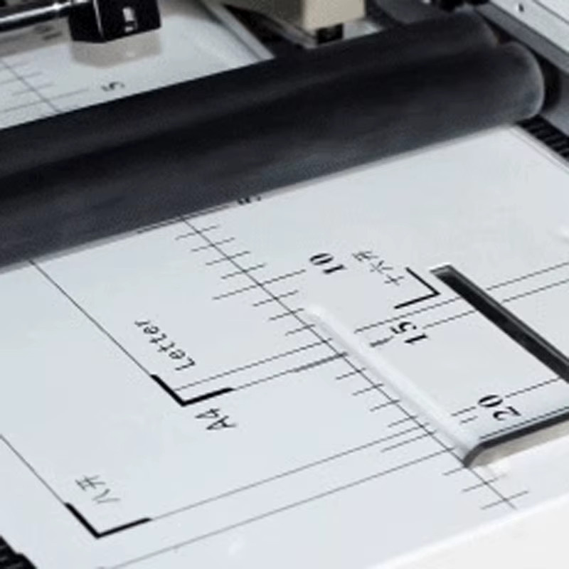 LZHZXY C-200S manuelle Bind- und Falzmaschine im A3-Format, Kombinationseinheit für flache Bindung, Sattelnaht und Faltfuß in Weiß - Bild 5