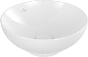 Villeroy & Boch Aufsatzwaschtisch Loop & Friends aus Keramik, rund, Durchmesser: 38 cm, weiß, mit Überlauf - Bild 1