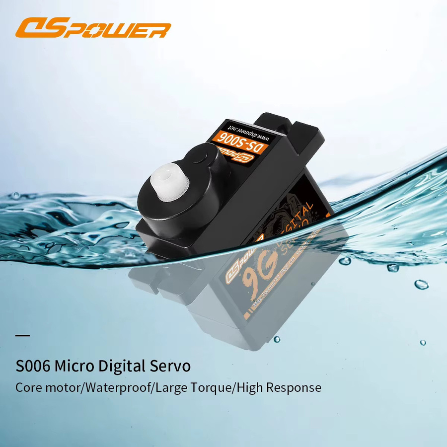 Dspower Digitales Mikro Servo, wasserdicht, Schwarz - Bild 2