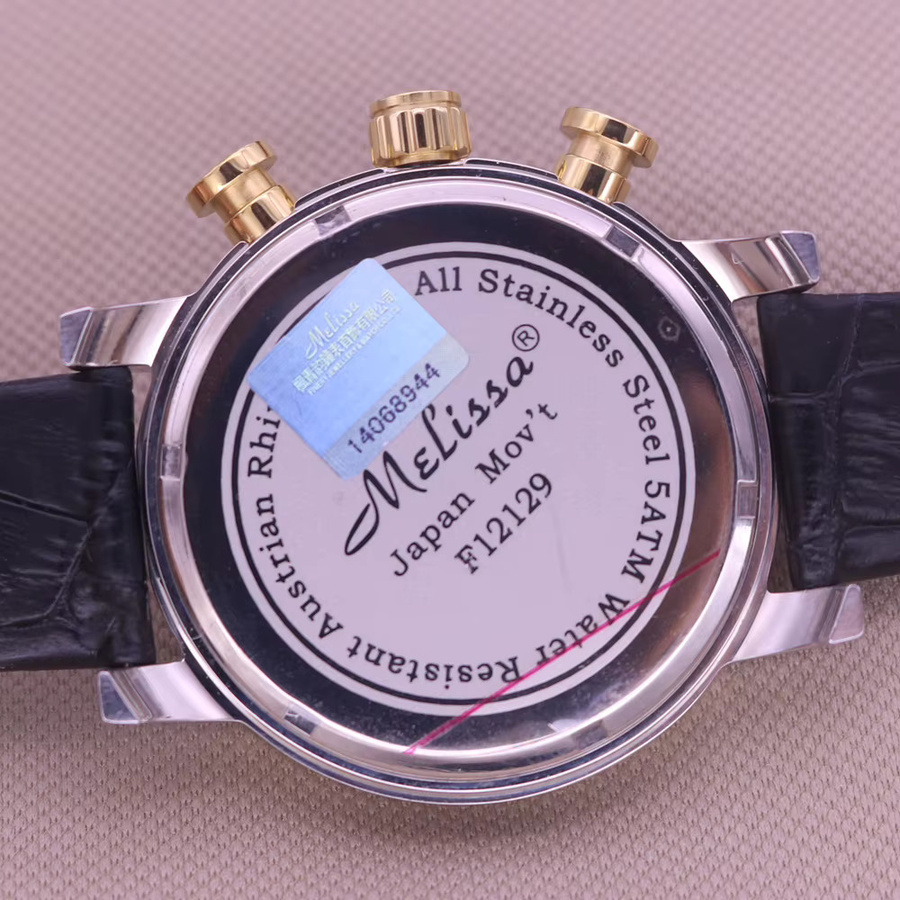 UFAY Armbanduhr Edelstahl, Quarz, Leder, Herren, 41 mm - Bild 2