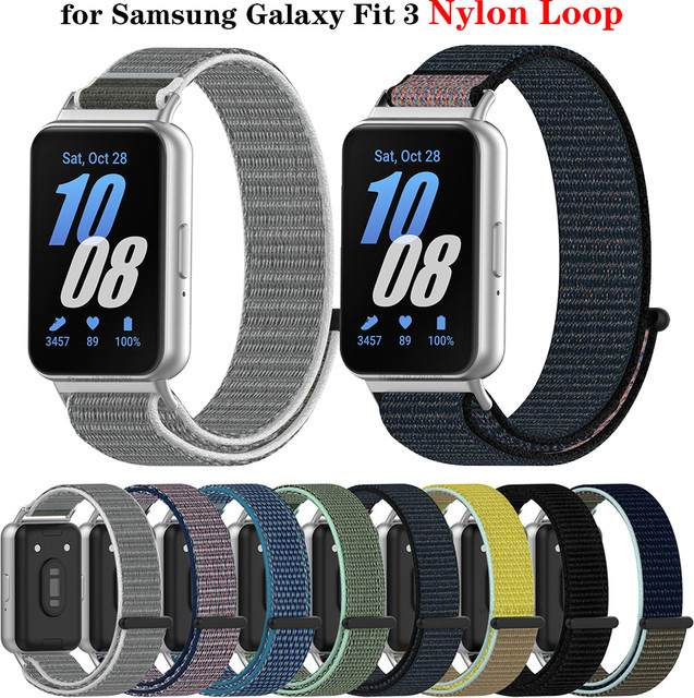 FIFATA Uhrenarmband Samsung Galaxy Fit 3, Textil/NATO, grey, Unisex - Bild 1