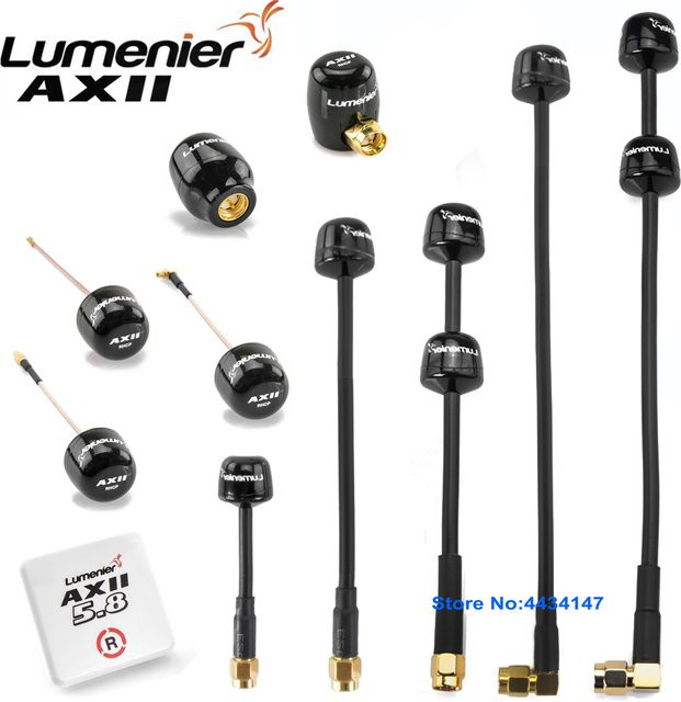 Lumenier AXII 2 Double Long Range 5,8 GHz 2,2 dBi Gain FPV-Antenne RHCP in Schwarz für Fatshark EV200D FPV-Brillen und RC Racing Drohnen - Bild 1