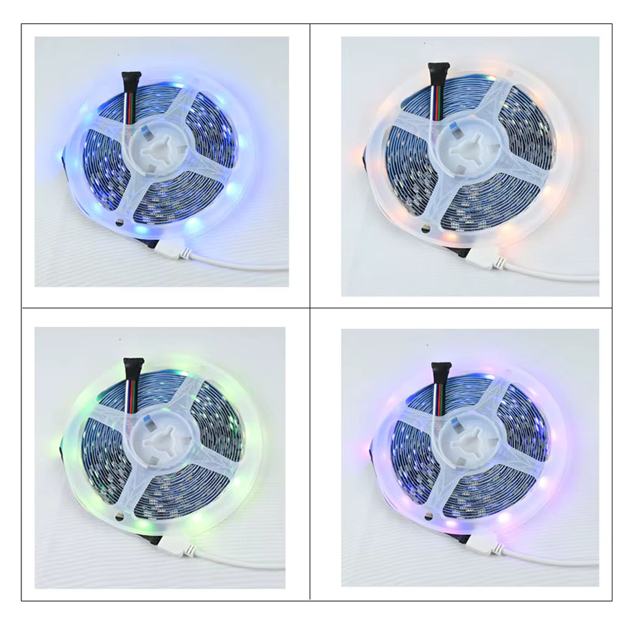 CENFAYA Zigbee 5050 SMD LED-Lichtstreifen RGBWW, dimmbar, 12V, Multicolor, kompatibel mit Google Assistant - Bild 2