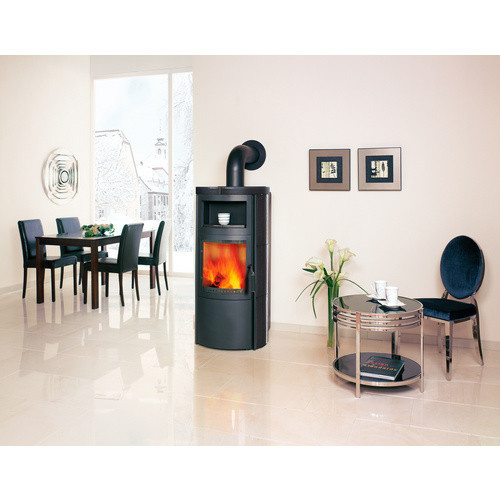 Hark Vito WW GT ECOplus Kaminofen wasserführend in Meteorschwarz mit Keramikofenkacheln, 8 kW - Bild 3