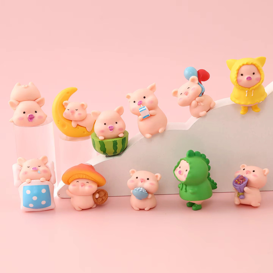 mobokono Schweine-Figuren, Mini-Figurinen, 25-teiliges Set - Bild 4