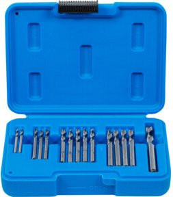 BGS Blindnietbohrer-Satz aus HSS, 15-teilig, Durchmesser: 2,4 - 6,4 mm - Bild 1