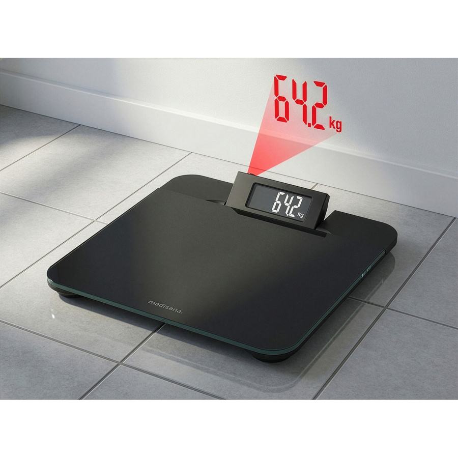 Medisana Personenwaage PS 520 aus Glas in Schwarz und Transparent - Bild 2