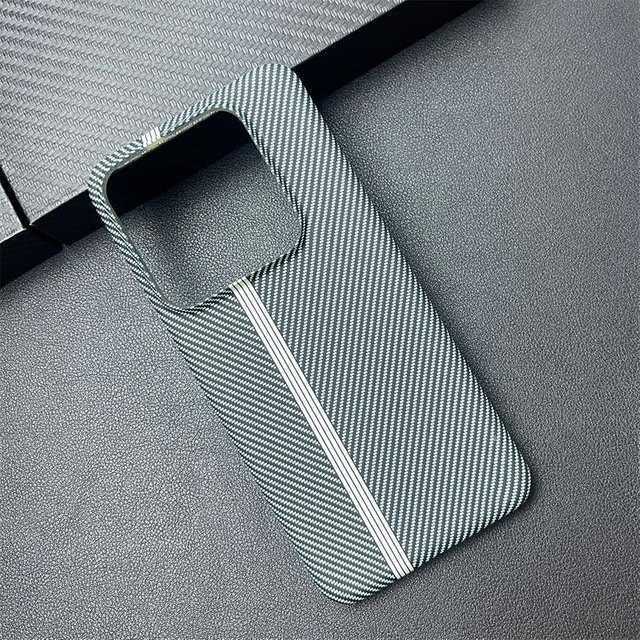 Ultra dünne Schutzhülle mit Carbonfaser-Textur für Xiaomi Mi 14 15 13 12 Pro und Redmi K-Serie in Grau - Bild 1