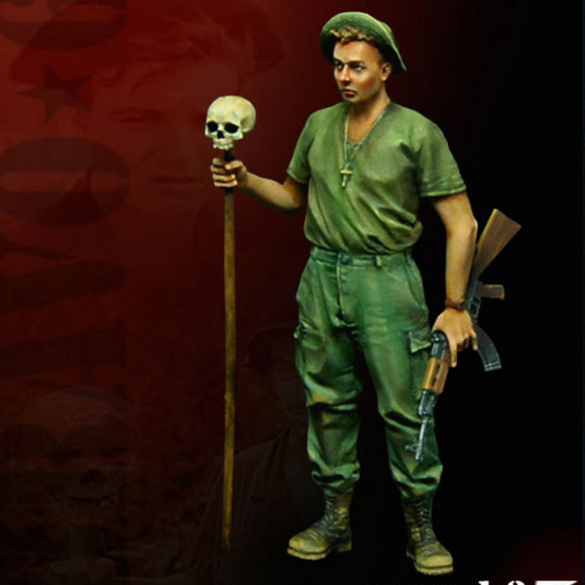 BAANFU US-Infanterie Druckguss-Harzfigur, Modellbausatz, Maßstab 1:35, unbemalt - Bild 1