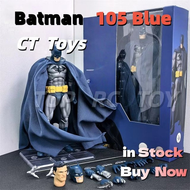 CT Toys DC Batman Mafex 126 Actionfigur, Blau, Maßstab 1:6, ab 3 Jahre - Bild 1