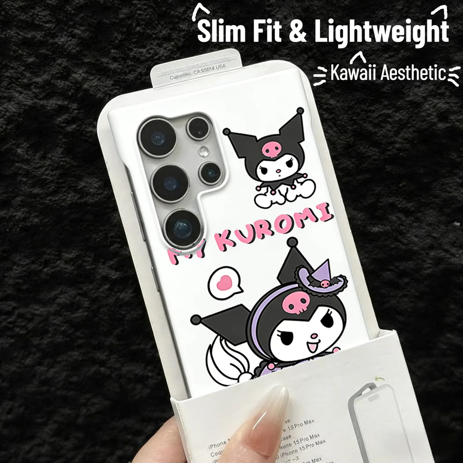 Kawaii Sanrio Cartoon Handyhülle für Samsung Galaxy S26 S25 S24 S23 S22 Ultra FE Plus Rahmenlose Dünne Hülle für Mädchen - Bild 2