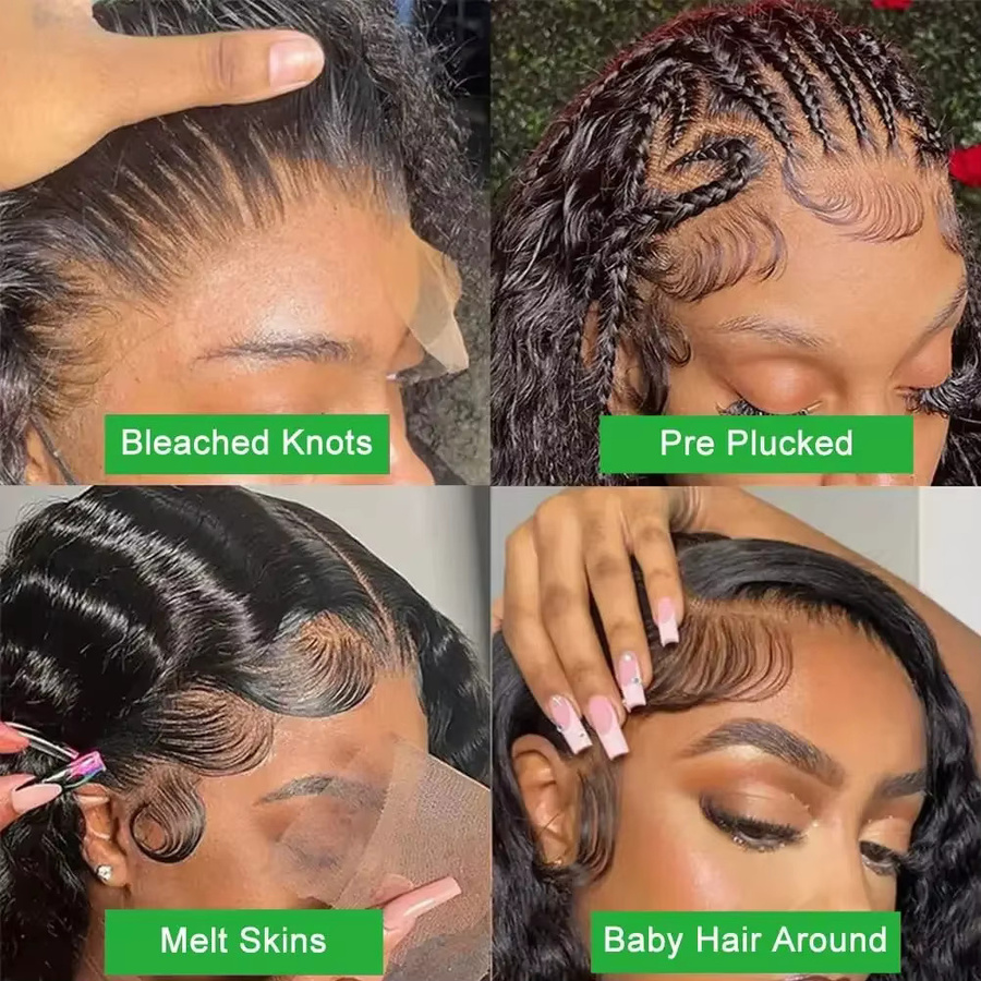 CYPHA Perücke, Loose Deep Wave, HD Lace Front, Brasilianisches Echthaar, Damen - Bild 4