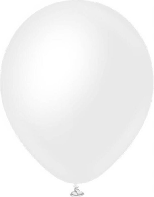 Kalisan Latexballons Schneewittchen Weiß, 50 Stück, Durchmesser: 28 cm - Bild 1