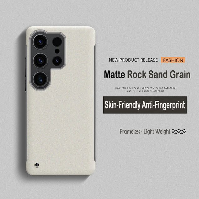 Fudusaidman Rahmenlose Handyhülle mit mattem Frosted-Particle-Skin für Samsung S26 Ultra, S25, S24 und S23 Ultra Plus, Stoßfeste PC-Abdeckung, Grün - Bild 1