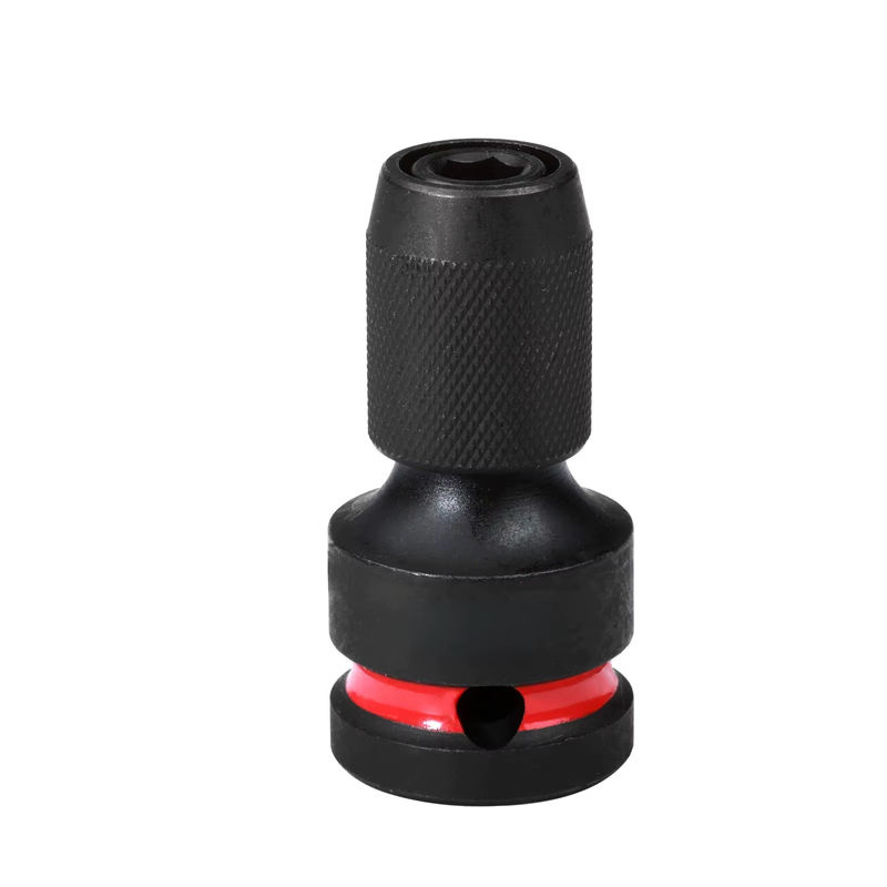 Geinxurn Schlagschrauber-Bithalter in Schwarz mit 1/2-Zoll-Vierkantantrieb und 1/4-Zoll-Schnellwechsel-Sechskant-Adapter sowie Schraubendreher-Bit - Bild 7