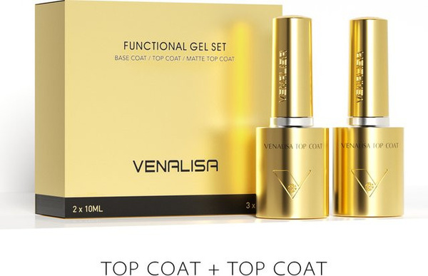 Venalisa Diamond Top Coat und Base Coat Set, Hema-frei, 10 ml