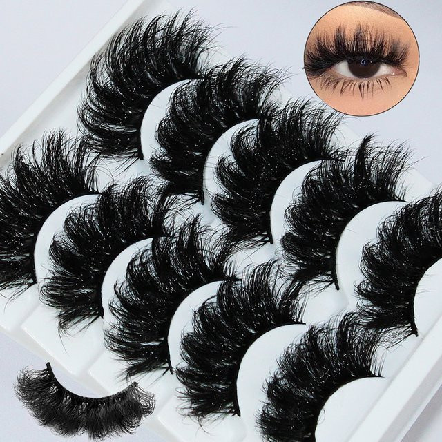3D Falsche Wimpern, Black, Natürlich, 5 Paare - Bild 1