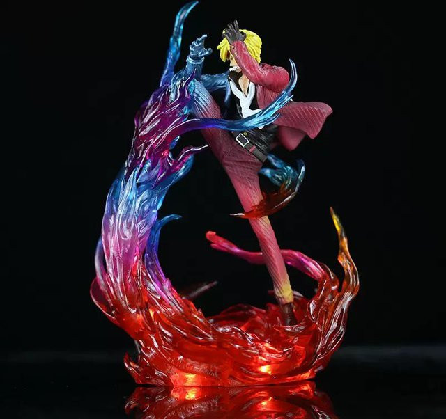 Fashnics One Piece Vinsmoke Sanji Figur Leuchtende Anime Statue 14+y - Bild 1