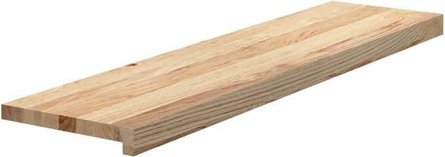 vidaXL Treppenstufen aus Massivholz Eiche, 12 Stück, Unbehandelt, B/T/H: 100 x 30 x 2 cm - Bild 1