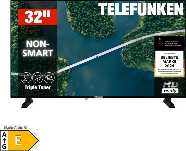 Telefunken XH32P900S LED Fernseher 32 Zoll HD-Ready mit Triple-Tuner in Schwarz - Bild 4