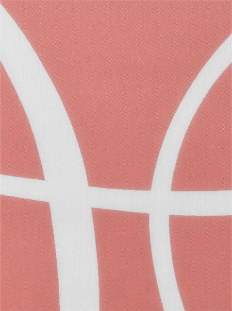 Schiebevorhang Heine Home aus Polyester in Rot und Weiß, semi-transparent, Breite: 145 cm, Höhe: 145 cm - Bild 1
