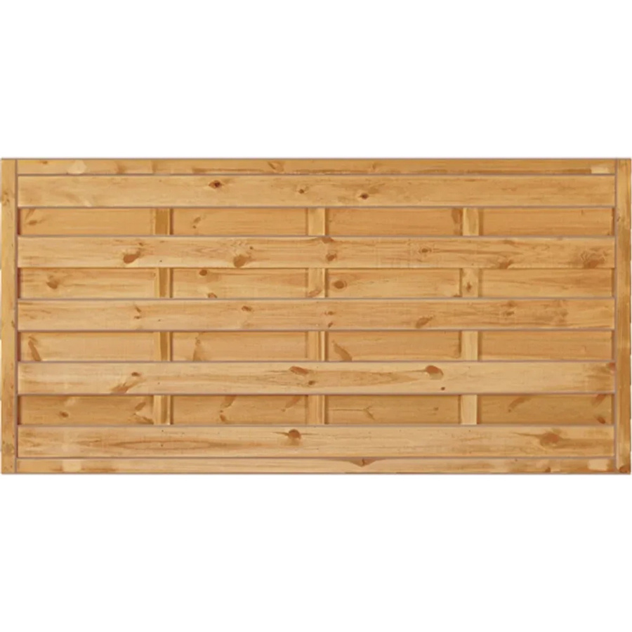 T & J Sichtschutzzaun Maxi-Massiv aus Holz in Grün, Höhe: 180 cm, Breite: 90 cm - Bild 2