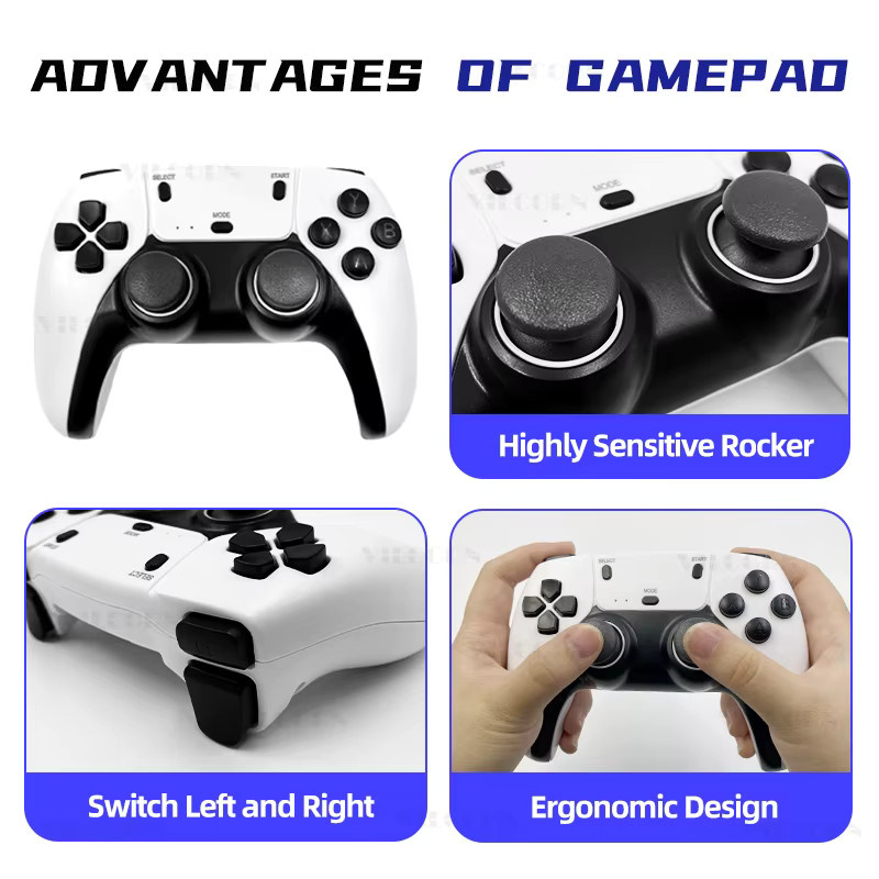 VILCORN 2,4G Kabelloser Gamepad Controller in Weiß für M15 & X9 Game Stick und SF3000HD/SF3500 Handheld-Konsolen - Bild 4