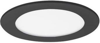 Brumberg LED-Einbauleuchte Schwarz IP44 6W Rund - Bild 1