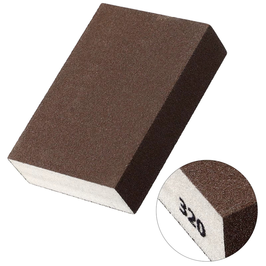 Schleifschwammblock DAZZLEEX in Beige und Braun mit Körnung 60–320 # für Sandstein und Wände - Bild 4