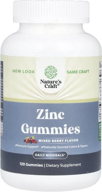 Nature's Craft Zink-Gummibärchen Gemischte Beere vegan 120 g - Bild 1