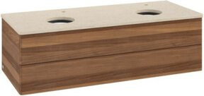 V&B Waschtischunterschrank Antao mit Beleuchtung ohne Frontstruktur, Farbe Weiß, B/T/H: 120 x 50 x 36 cm - Bild 1