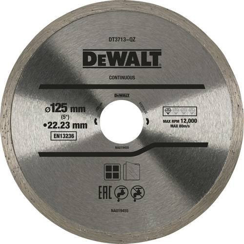 DeWalt Diamanttrennscheibe Eco4 DT3713-QZ für Fliesen, Silber, Durchmesser: 125 mm - Bild 1