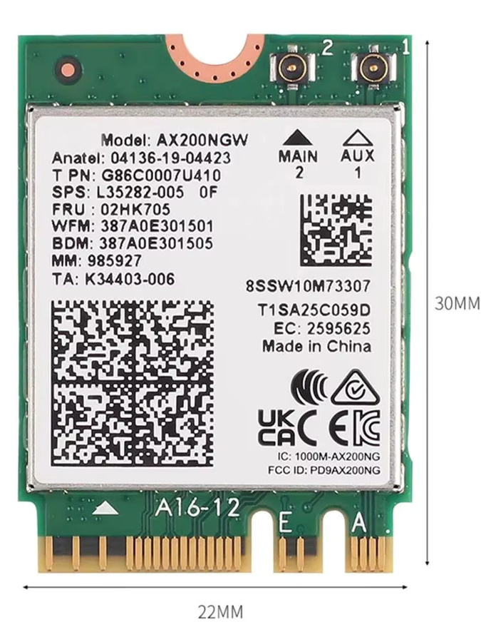 Fenvi WiFi 6 AX200 M.2 Netzwerkadapter mit Bluetooth 5.2 und magnetischer Antenne für Windows 10/11 - Bild 4
