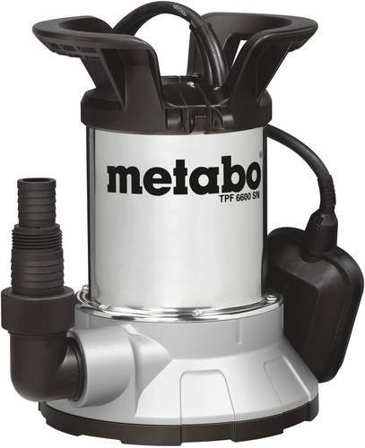 Metabo Flachsaugende Klarwasser-Tauchpumpe TPF 6600 SN in Silber aus Edelstahl mit 6600 l/h und 6 m Förderhöhe - Bild 1