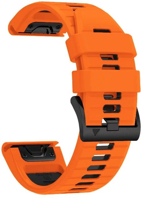 MY-CASE Uhrenarmband Silikon, QuickFit, 22 mm, orange, Unisex - Bild 1
