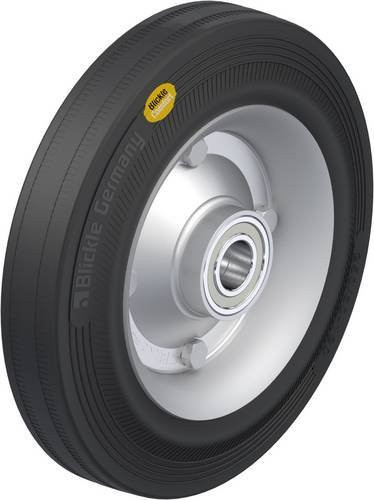 Blickle Schwerlast-Rad 3079 RD 250/25K in Schwarz aus Stahl mit einem Durchmesser von 250 mm und einer Tragfähigkeit von 450 kg - Bild 1
