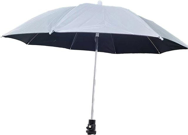 MagiDeal Kamera Regenschirm mit Blitzschuh in Weiß für Fotografie im Studio und bei Regen mit einstellbarem Winkel - Bild 1