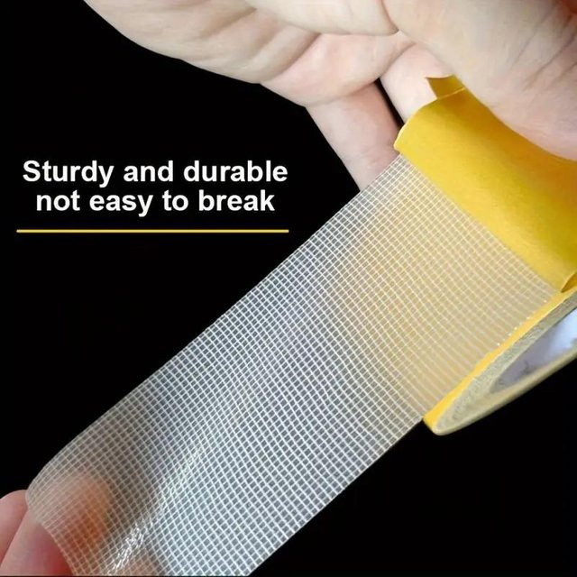 MGB Doppelseitiges Gitter-Klebeband transparent, wasserdicht und spurlos, Breite: 2 cm, Länge: 5 m - Bild 1