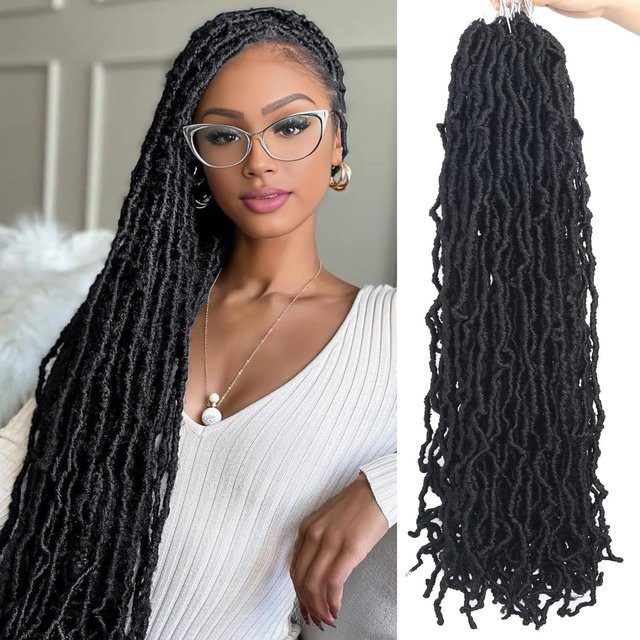 Soft Locs Faux Locs Häkelhaar für Damen, Synthetik - Bild 1