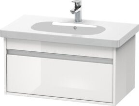 Duravit Waschtischunterschrank Ketho in Weiß Hochglanz, wandhängend, B/T/H: 80 x 45,5 x 41 cm - Bild 1