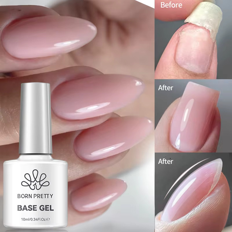 BORN PRETTY Faser-Gummi-Basisgel Nagellack, 10 ml, Glänzend - Bild 3