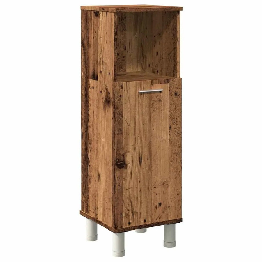 vidaXL Badschrank in Altholz-Optik, braun, B/T/H: 30 x 30 x 95 cm - Bild 2