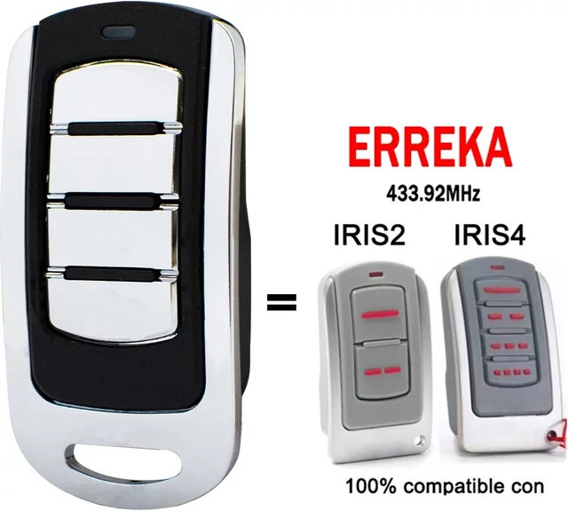 ERREKA Garagen-Fernbedienung Roller-Code-Sender 433,92 MHz für IRIS2, IRIS4 und IRIS - Bild 1