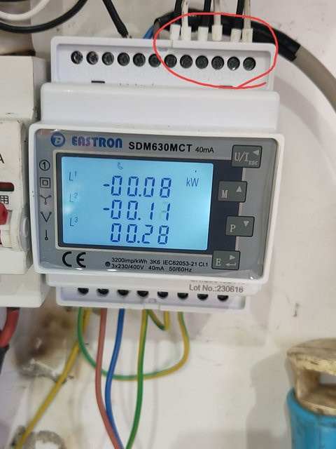 DeYe Smart Meter SDM630MCT Eastron Anti-Reverse-Durchfluss-Energiezähler für Photovoltaik-Stromerzeugung in Weiß - Bild 1