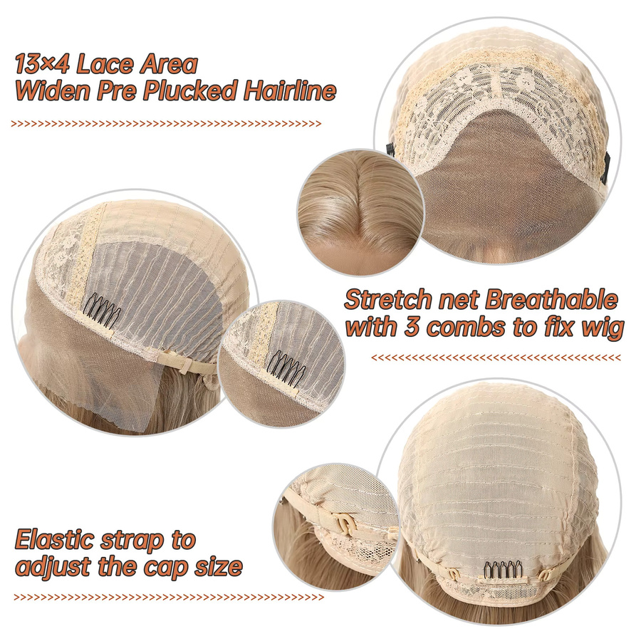 EASIHAIR Perücke, blond, synthetisch, Lace-Front, Damen - Bild 5